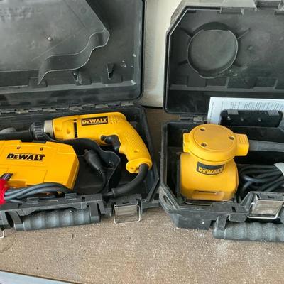 DeWalt Drill And Palm Grip Sander Corded
