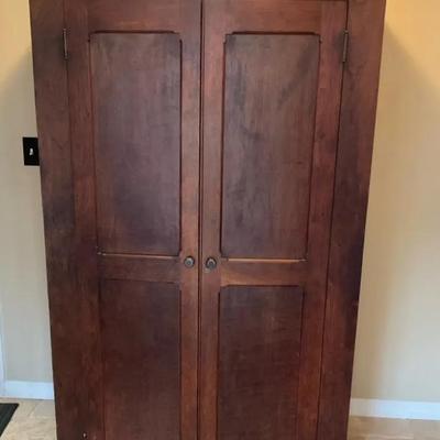 Wooden Cabinet With Five Shelves 