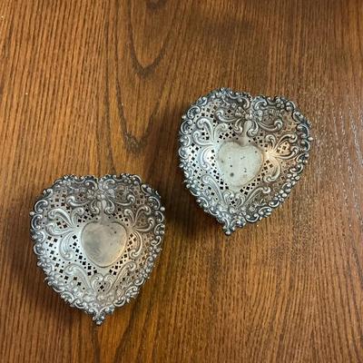 Sterling Silver Heart Dishes