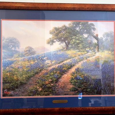 BJ332 Painting Of Blue Bonnets 