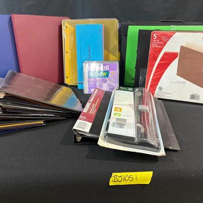 BJ1051 Office Supplies! Various Binders, Organizers, And More!