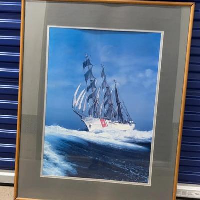BI069 Coast Guard On The Sea Print