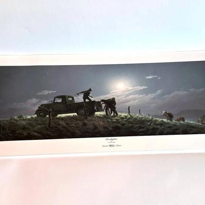 BJ397 1990 Limited Edition “Moonlighting ” Signed by Artist Dalhart Windberg VH