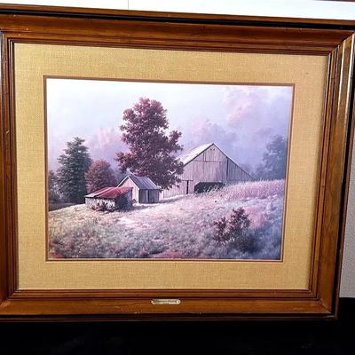 BJ215 A framed Print “Timeworn Shellers” By Artist Windberg