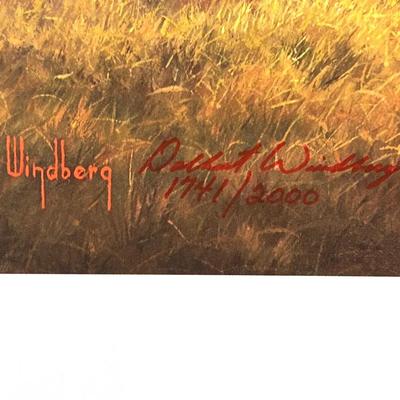 BJ387 1985 Limited Edition “Country Morn” Signed by Artist Dalhart Windberg