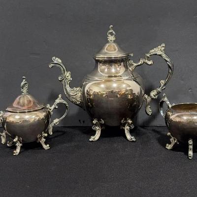 BI045 FB Rogers Silver Co Tea Set