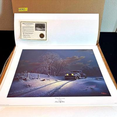 BJ383 1985 Limited Edition “Frosty Homecoming” Signed by Artist Dalhart Windberg