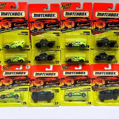Matchbox Ferrari Testarossa and Weasel Tank Collection