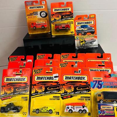 Vintage "Matchbox" Super Fast, Moving Parts, 75 Challenge Assortment 