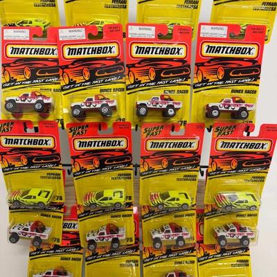 “Matchbox” Ferrari Testarossa and Dunes Racer 
