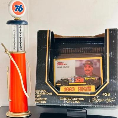 Ernie Irvan 1993 Premier Edition and A 76 Gas Pump