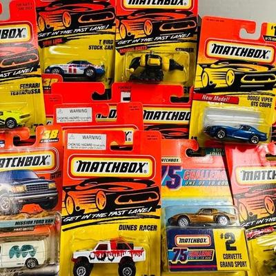 Rare 90s "Matchbox" Cars Corvette, Ferrari, Viper and