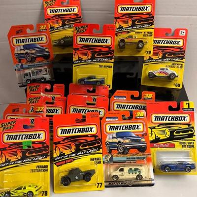 Vintage "Matchbox" 1990s Diecast - Tailgater, Dodge Viper, Chevy K-1500, and more