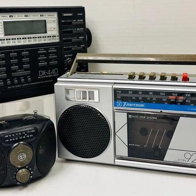 “Realistic” Receiver, Vintage Radio and Cassette Players