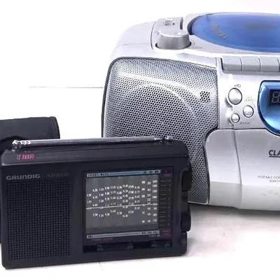 "Classic" CD Player and "Grundig" Radio Receiver 