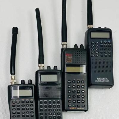 Vintage “Radio Shack” and “Uniden” Handheld Scanners