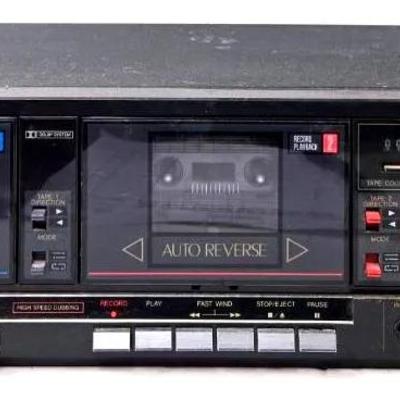 "Sharp" Stereo Double Cassette Deck