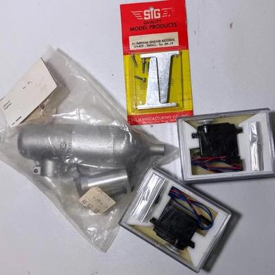 RC Muffler, Mounts and Servos