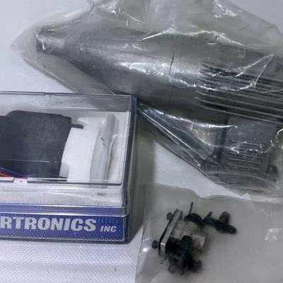 Model Airplane Muffler, Carburetor and Servo