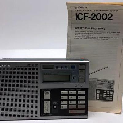 Sony ICF-2002 Portable Shortwave Radio Receiver (ICF-7600D U.S. Model)