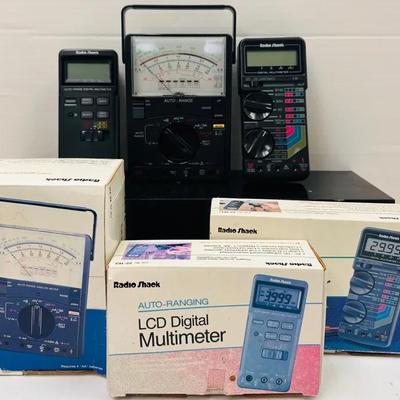 "Radio Shack" Analog and Digital Multimeters Assortment 