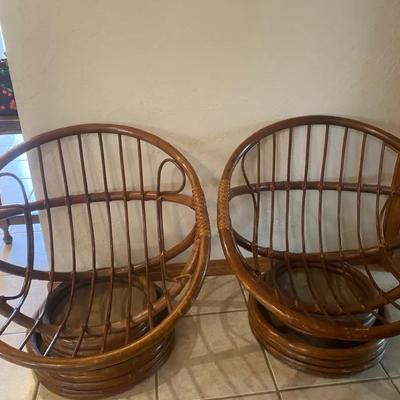 Rattan Swivel Chairs