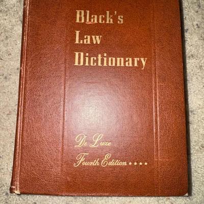 Blacks Law Dictionary