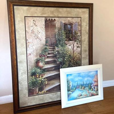 “Stairway In Provence” Print And W. Hodges Painting