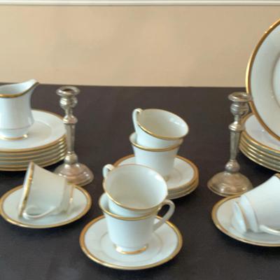 Noritake “Elysee” Fine China Set – Elegant Gold Trim, Japan