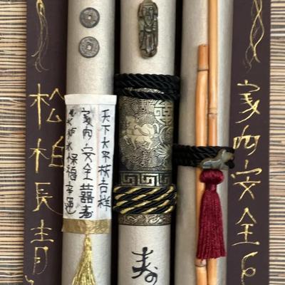 Terri B. Elenzweig Chinese 3D Wall Art, Signed 