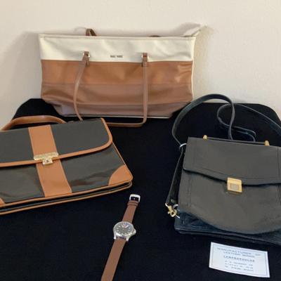 Wenger Swiss Military Wrist Watch, Nine West Purse, and Other Purses