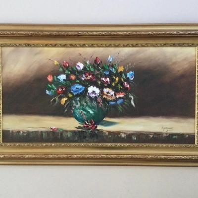 Still Life Flower Bouquet Oil Painting