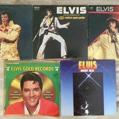 Five Elvis Records