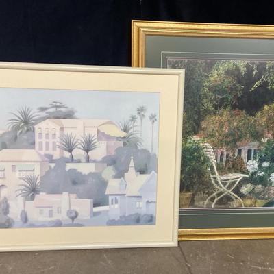 William Buffet Style “Hollywood” Print And Piet Bekaert Print “Orangerie” 