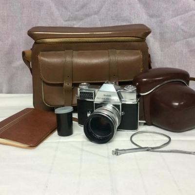 Kodak Retina Reflex Camera, Shutter Release Cable, Carrying Case, And More!