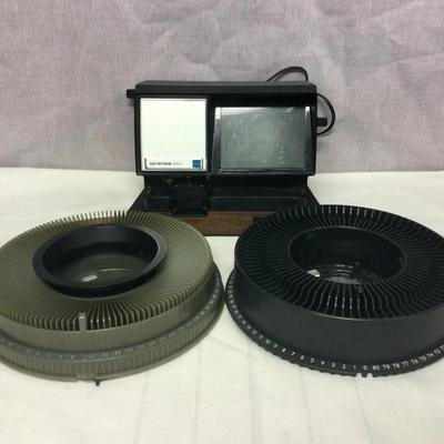Keystone 250 Movie Editor And Kodak Rotary Slide Trays