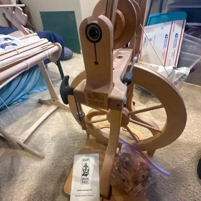 Available in online auction:  Schacht Spinning Wheel