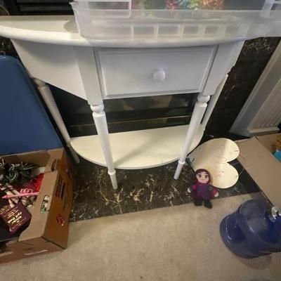 half moon side table