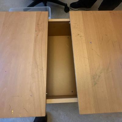 Coffee table with storage (open view)