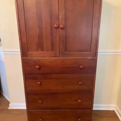 Ethan Allen American Impressions Door Chest in Autumn Cherry Finish