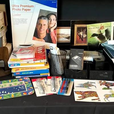 Office Equipment & Photo Processing Supplies, featuring Xerox Laminator & Epson Photo Color Scanner