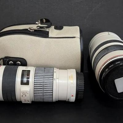 Canon EF 100–400mm & Canon EF 70–200mm Camera Lens Pair with Case
