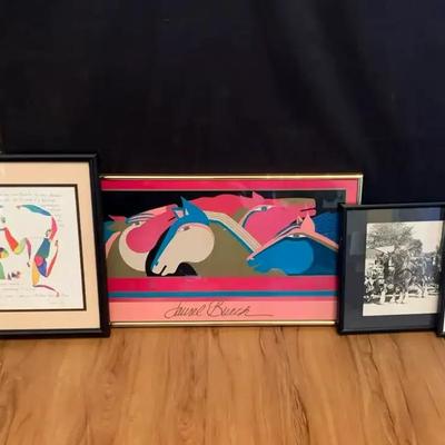 Laurel Burch and Brian Andreas Framed Art Prints, featuring “Wild Stallions”