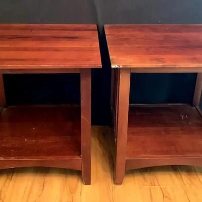 Kincaid Solid Wood End Tables (Pair)