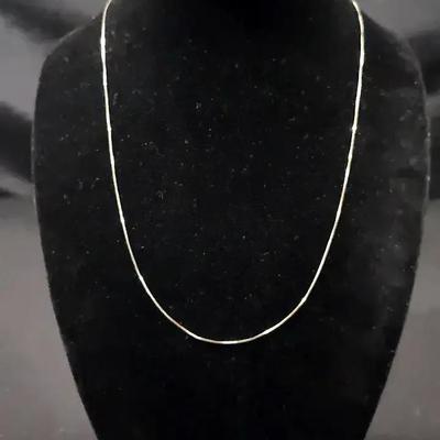 10K Gold Chain Necklace, 24" Length