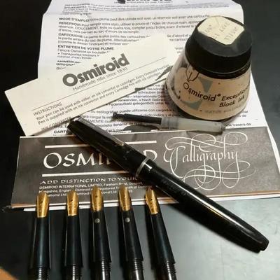 Osmiroid caligraphy pen set