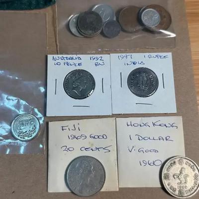 Coins hong kong australia, fiji, india & other