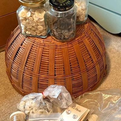 A collection of vintage buttons