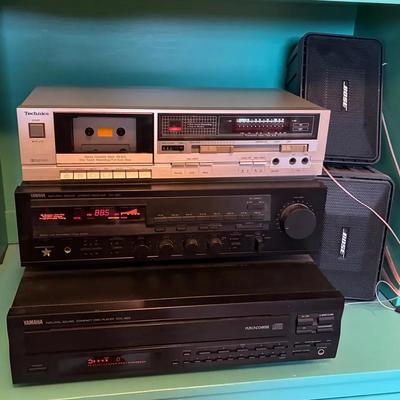 Yamaha technics and bose speakers