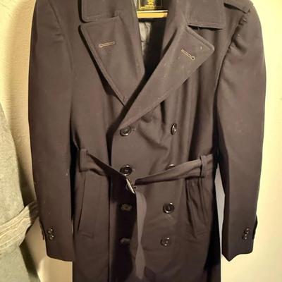 Us navy officers wool bridge coat